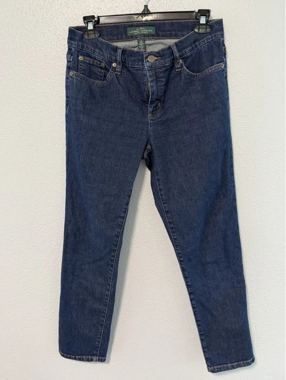 #6025 Lauren Ralph Lauren Dark Wash Straight Jeans Size 6